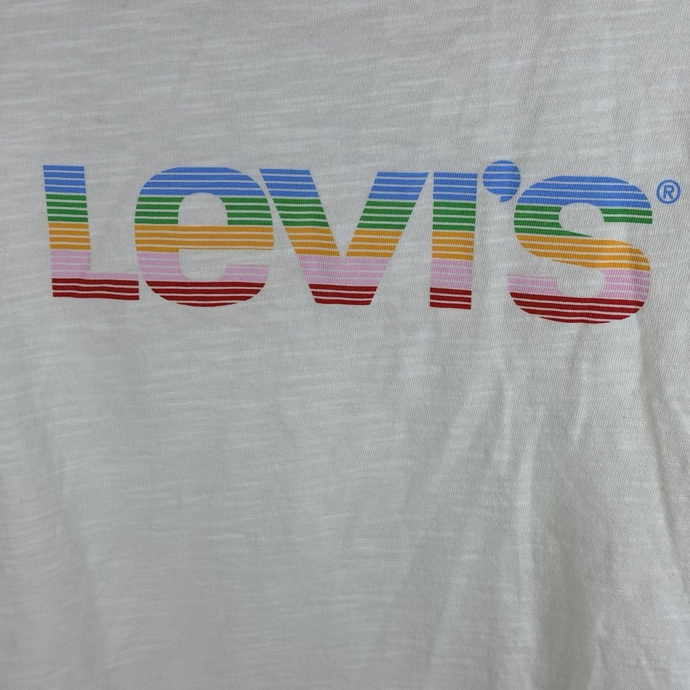 Levi's Tank - Womens Graphic Crop Tank Top Colorful Sporty Lounge Large - Picture 2 of 6
